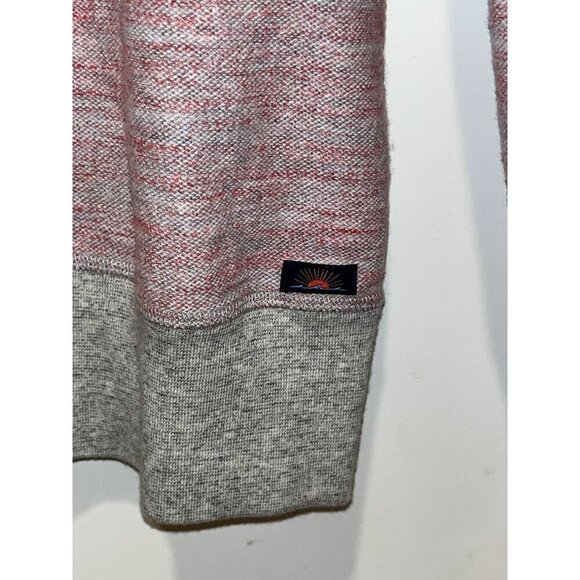 Faherty Reversible Red & Gray Long Sleeve Sweatshirt  Mens Medium - Picture 4 of 9